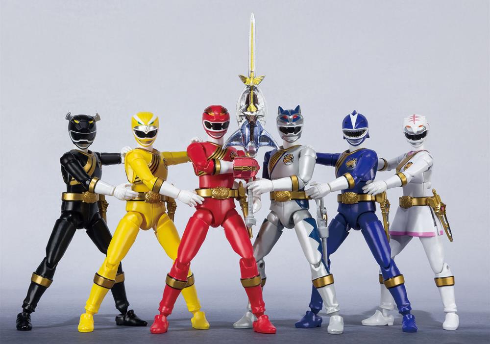 Hyakuju Sentai GaoRanger Shodo Super Box of 6 Figures Gallery Image 9