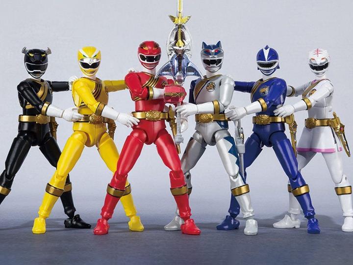 Hyakuju Sentai GaoRanger Shodo Super Box of 6 Figures Gallery Image 1