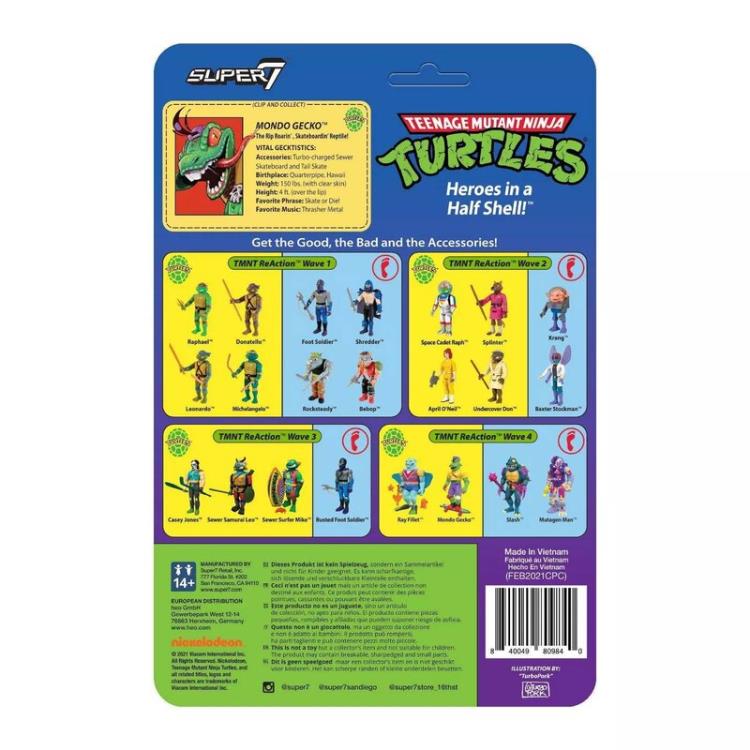 Teenage Mutant Ninja Turtles ReAction Mondo Gecko Figure Gallery Image 5