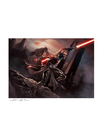 Star Wars Darth Maul Savage Rage Limited Edition Art Print Gallery Image 2