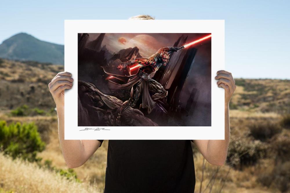 Star Wars Darth Maul Savage Rage Limited Edition Art Print Gallery Image 3