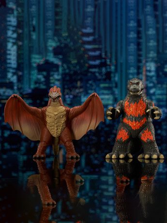 Godzilla Vinimates Burning Godzilla (1995) & Rodan Two-Pack Gallery Image 2