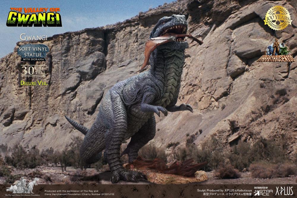 The Valley of Gwangi Ray Harryhausen 100th Anniversary Gwangi Vinyl Deluxe Figure Gallery Image 6