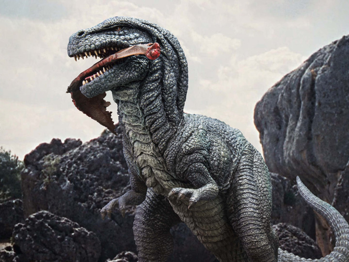 The Valley of Gwangi Ray Harryhausen 100th Anniversary Gwangi Vinyl Deluxe Figure Gallery Image 1