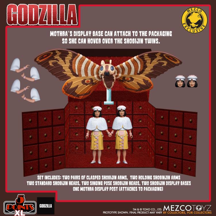 Mothra vs. Godzilla 5 Points XL Mothra and Shobijin Twins Exclusive Boxed Set Gallery Image 13