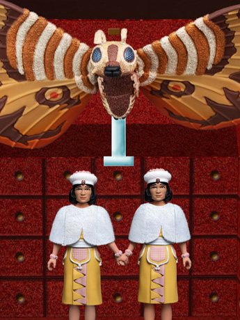 Mothra vs. Godzilla 5 Points XL Mothra and Shobijin Twins Exclusive Boxed Set Gallery Image 2
