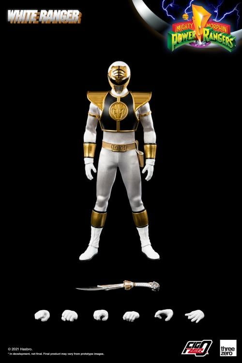 Mighty Morphin Power Rangers FigZero White Ranger 1/6 Scale Figure Gallery Image 14