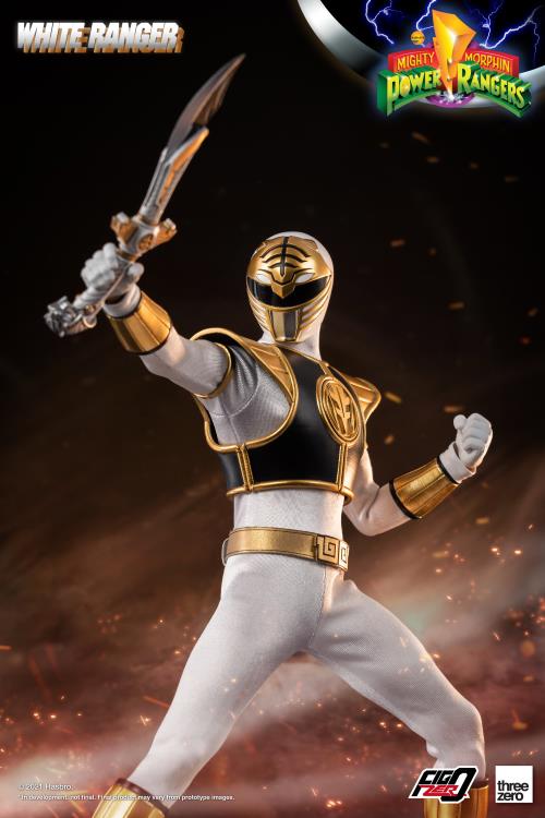 Mighty Morphin Power Rangers FigZero White Ranger 1/6 Scale Figure Gallery Image 5