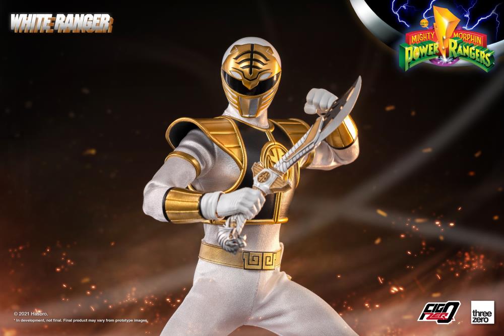 Mighty Morphin Power Rangers FigZero White Ranger 1/6 Scale Figure Gallery Image 3