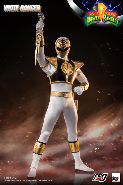 Mighty Morphin Power Rangers FigZero White Ranger 1/6 Scale Figure Gallery Image 4
