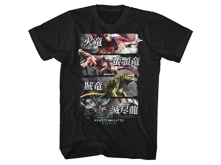 Monster Hunter Four Monsters T-shirt Gallery Image 1
