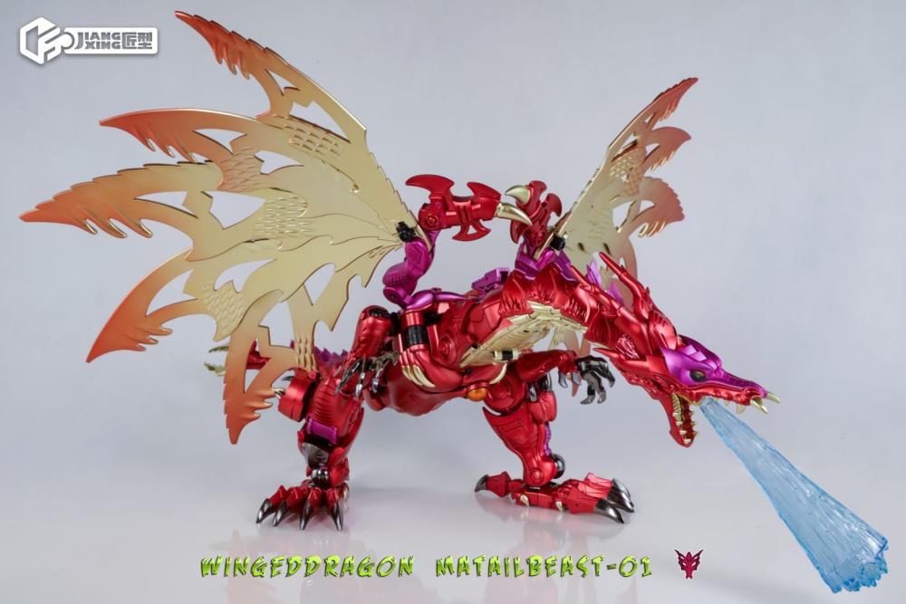JX MetalBeast 01 Winged Dragon (Matte Metallic Red Ver.) Gallery Image 6