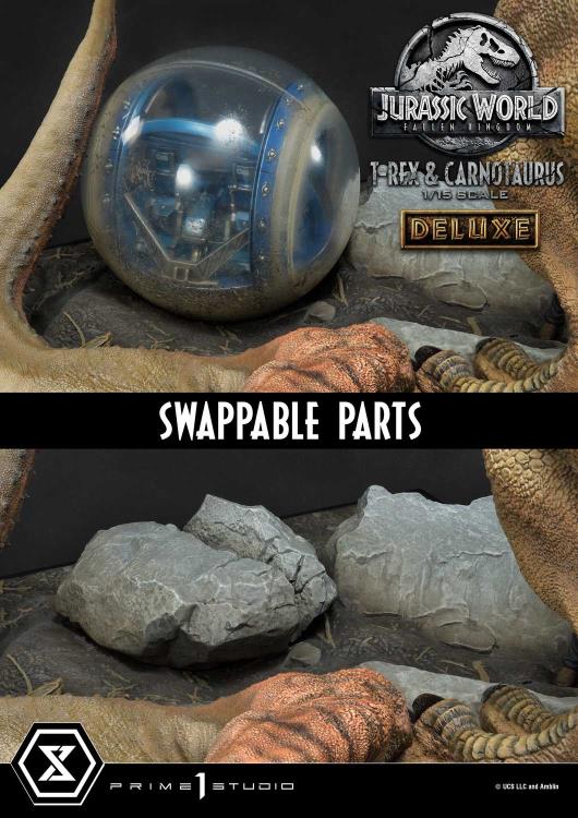 Jurassic World: Fallen Kingdom Legacy Museum Collection T-Rex & Carnotaurus (Deluxe) 1/15 Scale Diorama Gallery Image 4