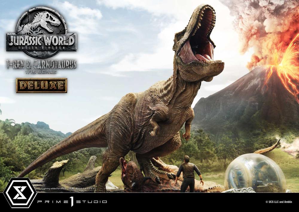 Jurassic World: Fallen Kingdom Legacy Museum Collection T-Rex & Carnotaurus (Deluxe) 1/15 Scale Diorama Gallery Image 5