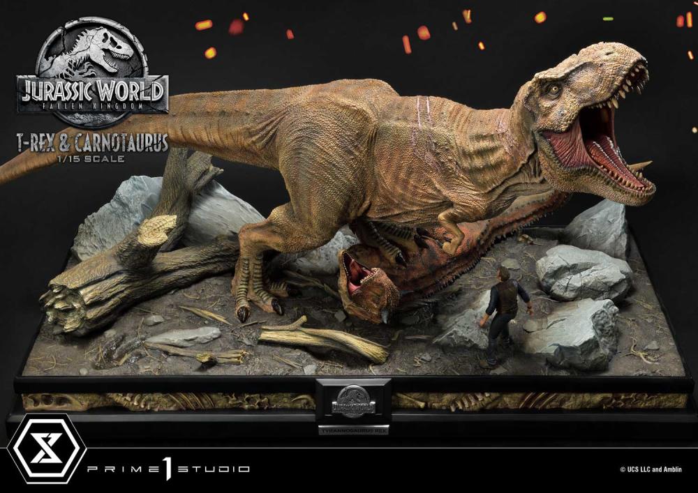 Jurassic World: Fallen Kingdom Legacy Museum Collection T-Rex & Carnotaurus (Deluxe) 1/15 Scale Diorama Gallery Image 11