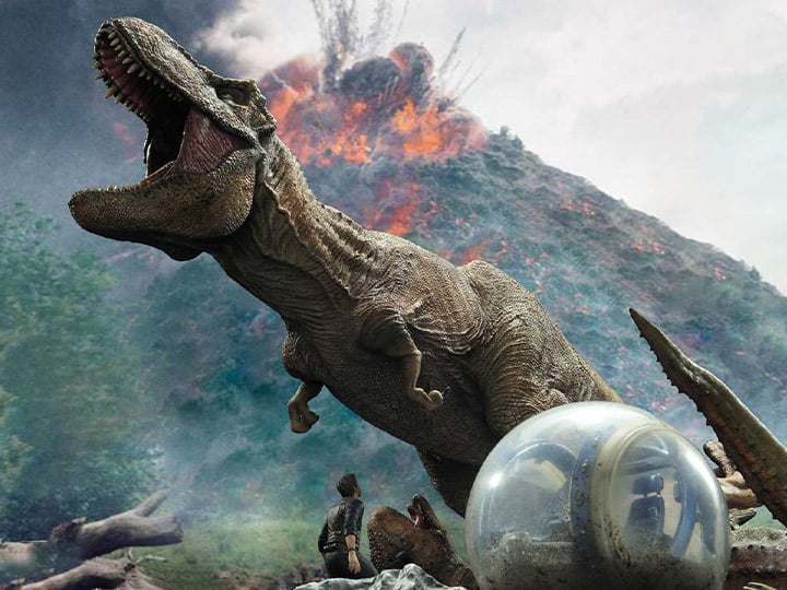 Jurassic World: Fallen Kingdom Legacy Museum Collection T-Rex & Carnotaurus (Deluxe) 1/15 Scale Diorama Gallery Image 1