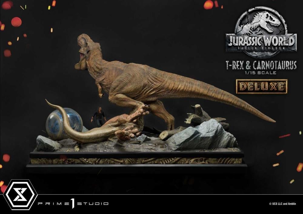 Jurassic World: Fallen Kingdom Legacy Museum Collection T-Rex & Carnotaurus (Deluxe) 1/15 Scale Diorama Gallery Image 9