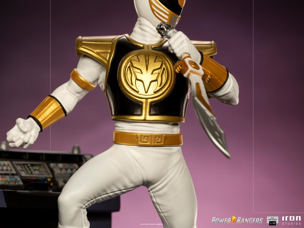 Mighty Morphin Power Rangers Battle Diorama Series White Ranger 1/10 Scale Limited Edition Statue Gallery Image 10