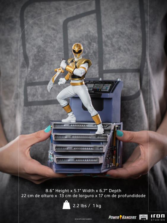 Mighty Morphin Power Rangers Battle Diorama Series White Ranger 1/10 Scale Limited Edition Statue Gallery Image 13