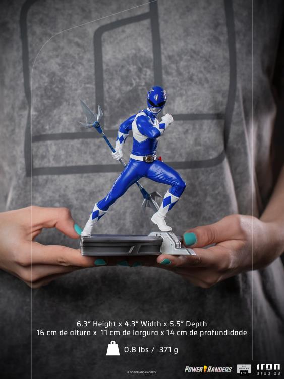Mighty Morphin Power Rangers Battle Diorama Series Blue Ranger 1/10 Scale Limited Edition Statue Gallery Image 13