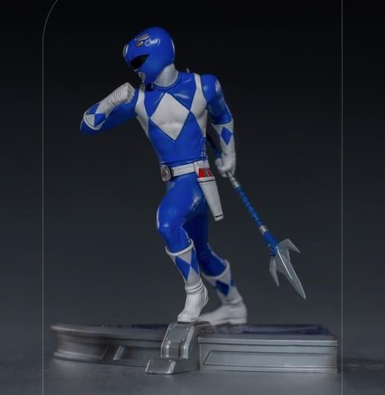 Mighty Morphin Power Rangers Battle Diorama Series Blue Ranger 1/10 Scale Limited Edition Statue Gallery Image 4