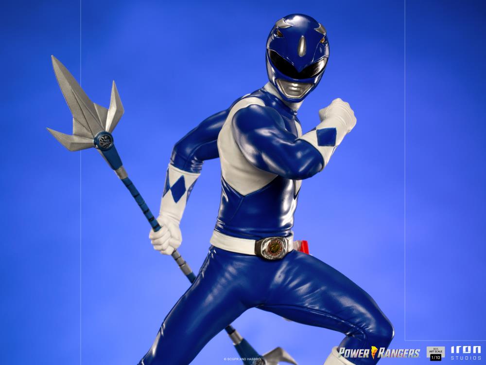 Mighty Morphin Power Rangers Battle Diorama Series Blue Ranger 1/10 Scale Limited Edition Statue Gallery Image 8
