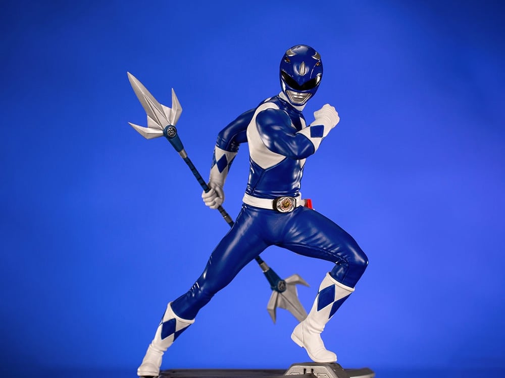 Mighty Morphin Power Rangers Battle Diorama Series Blue Ranger 1/10 Scale Limited Edition Statue Gallery Image 1