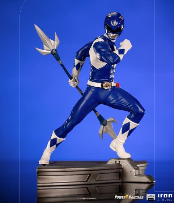Mighty Morphin Power Rangers Battle Diorama Series Blue Ranger 1/10 Scale Limited Edition Statue Gallery Image 7