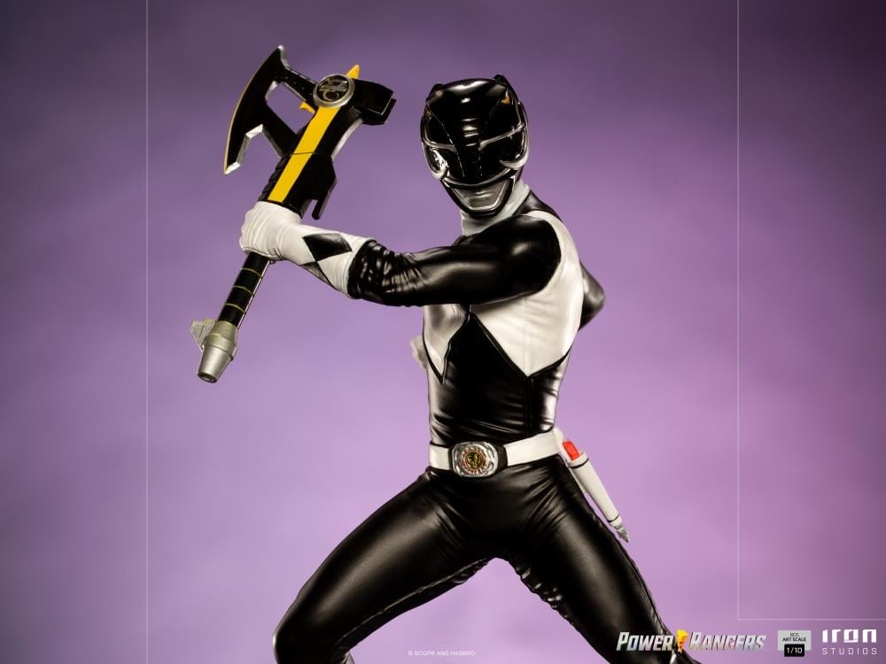 Mighty Morphin Power Rangers Battle Diorama Series Black Ranger 1/10 Scale Limited Edition Statue Gallery Image 8