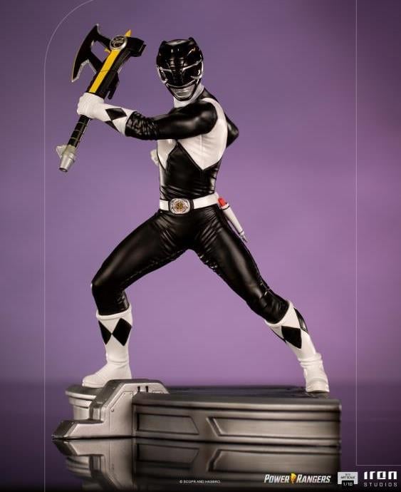 Mighty Morphin Power Rangers Battle Diorama Series Black Ranger 1/10 Scale Limited Edition Statue Gallery Image 7