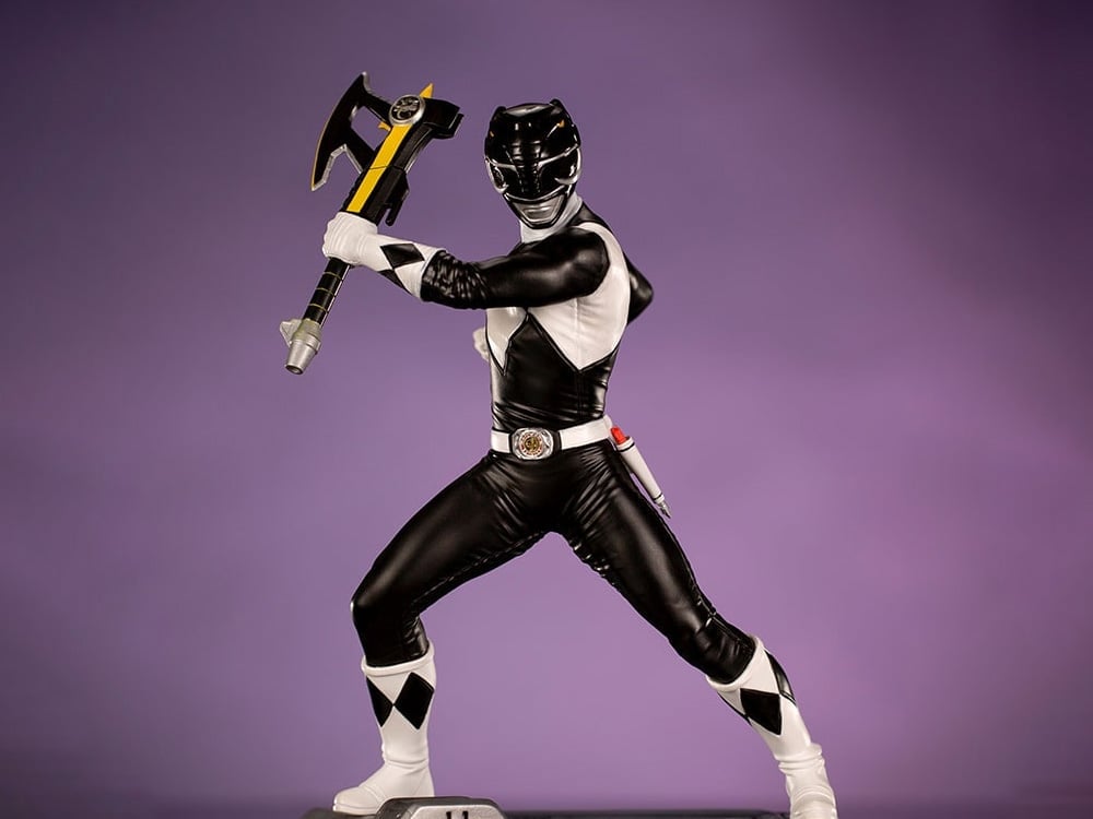 Mighty Morphin Power Rangers Battle Diorama Series Black Ranger 1/10 Scale Limited Edition Statue Gallery Image 1
