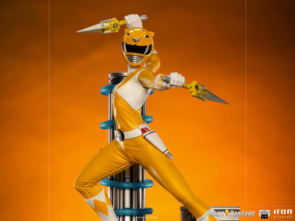 Mighty Morphin Power Rangers Battle Diorama Series Yellow Ranger 1/10 Scale Limited Edition Statue Gallery Image 8
