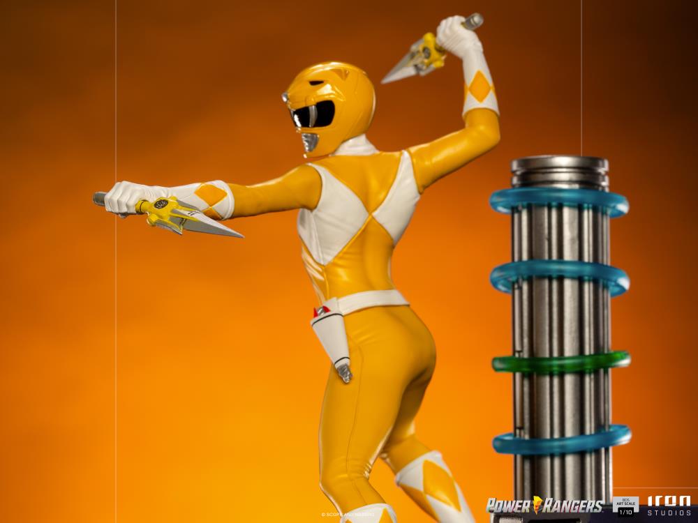 Mighty Morphin Power Rangers Battle Diorama Series Yellow Ranger 1/10 Scale Limited Edition Statue Gallery Image 9