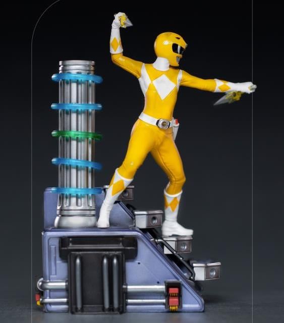 Mighty Morphin Power Rangers Battle Diorama Series Yellow Ranger 1/10 Scale Limited Edition Statue Gallery Image 6