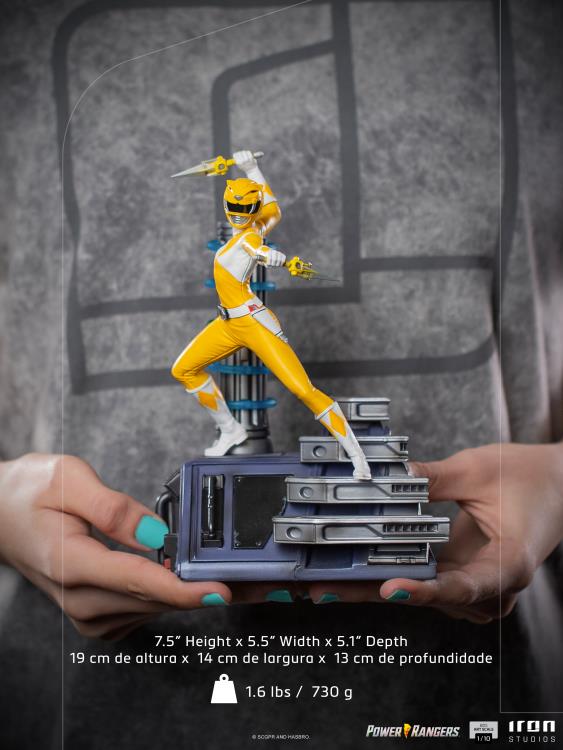 Mighty Morphin Power Rangers Battle Diorama Series Yellow Ranger 1/10 Scale Limited Edition Statue Gallery Image 13