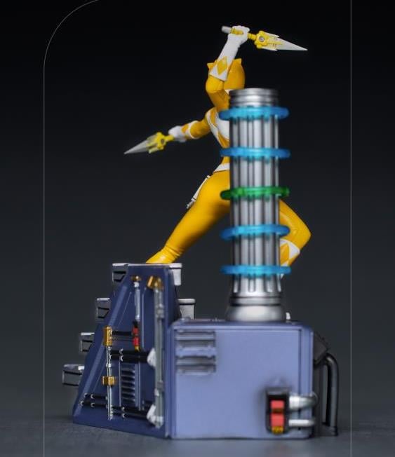 Mighty Morphin Power Rangers Battle Diorama Series Yellow Ranger 1/10 Scale Limited Edition Statue Gallery Image 5