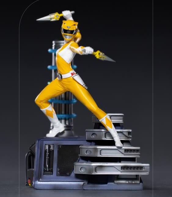 Mighty Morphin Power Rangers Battle Diorama Series Yellow Ranger 1/10 Scale Limited Edition Statue Gallery Image 3