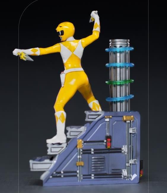 Mighty Morphin Power Rangers Battle Diorama Series Yellow Ranger 1/10 Scale Limited Edition Statue Gallery Image 4