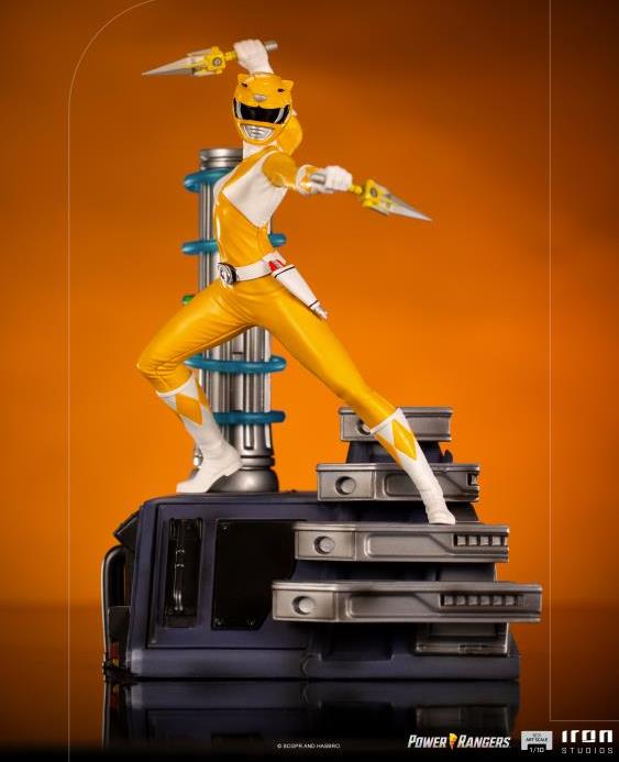 Mighty Morphin Power Rangers Battle Diorama Series Yellow Ranger 1/10 Scale Limited Edition Statue Gallery Image 7