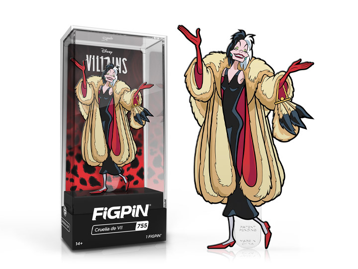 Disney Villains FiGPiN #755 Cruella de Vil Gallery Image 1