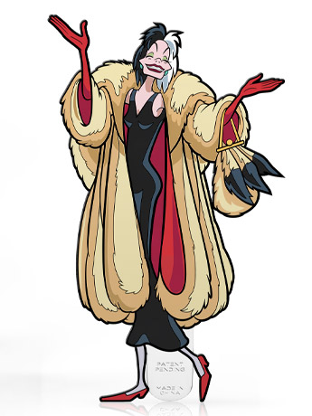 Disney Villains FiGPiN #755 Cruella de Vil Gallery Image 2