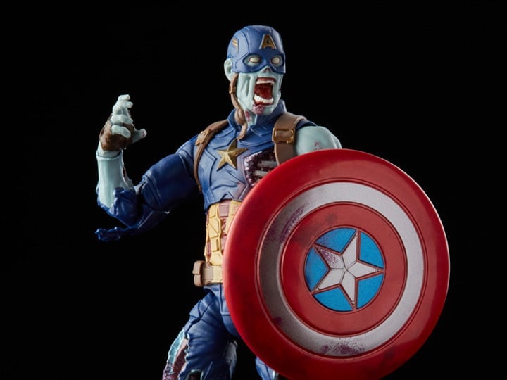 What If...? Marvel Legends Zombie Captain America Action Figure (Marvel's The Watcher BAF) Gallery Image 1