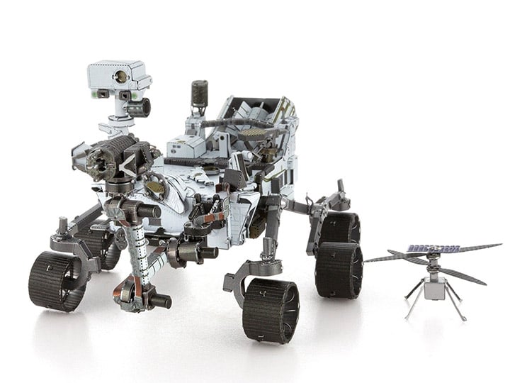 NASA Metal Earth Mars Rover Perseverance & Ingenuity Helicopter Model Kit Gallery Image 1