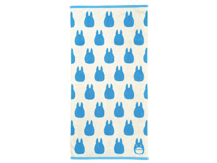 My Neighbor Totoro Silhouette Series Medium Blue Totoro Bath Towel Gallery Image 1