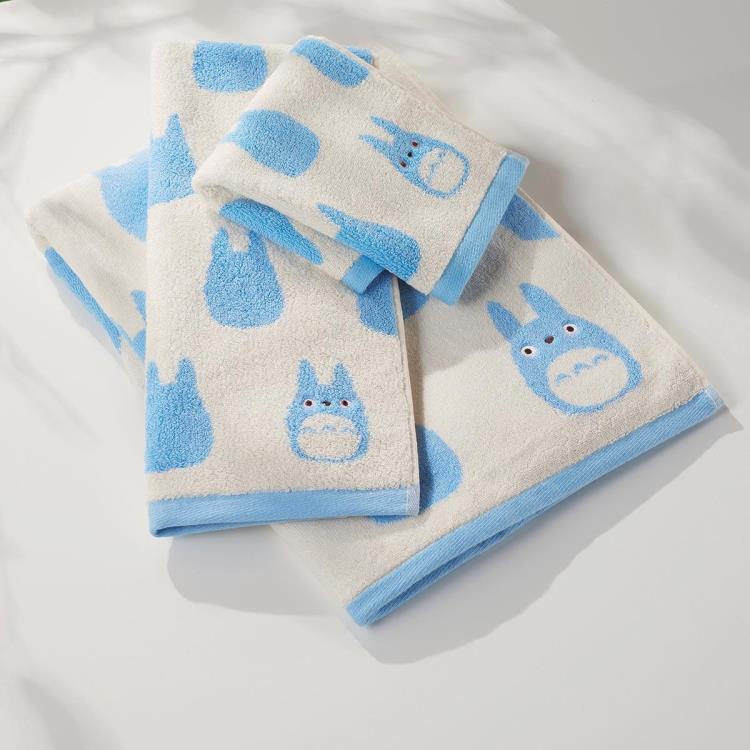 My Neighbor Totoro Silhouette Series Medium Blue Totoro Wash Towel Gallery Image 3