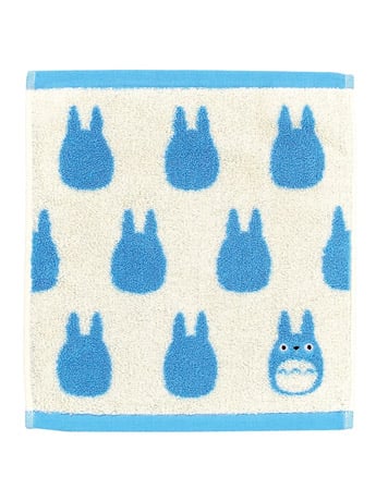 My Neighbor Totoro Silhouette Series Medium Blue Totoro Wash Towel Gallery Image 2