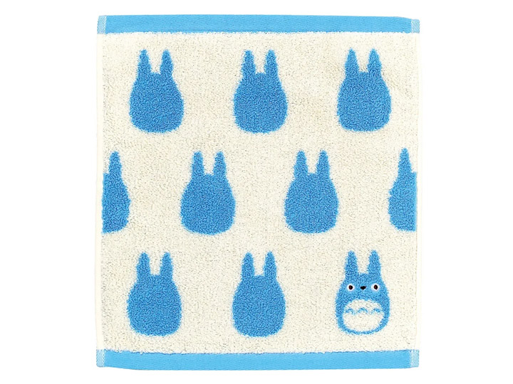 My Neighbor Totoro Silhouette Series Medium Blue Totoro Wash Towel Gallery Image 1