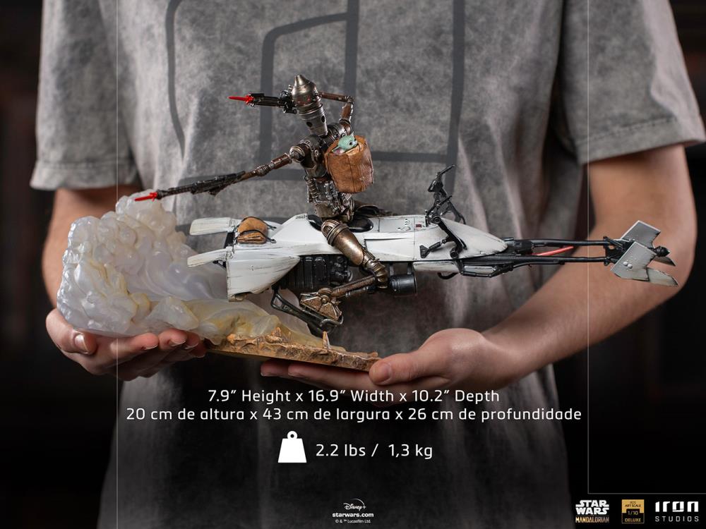 The Mandalorian IG-11 and The Child 1/10 Deluxe Art Scale Limited Edition Statue Gallery Image 13