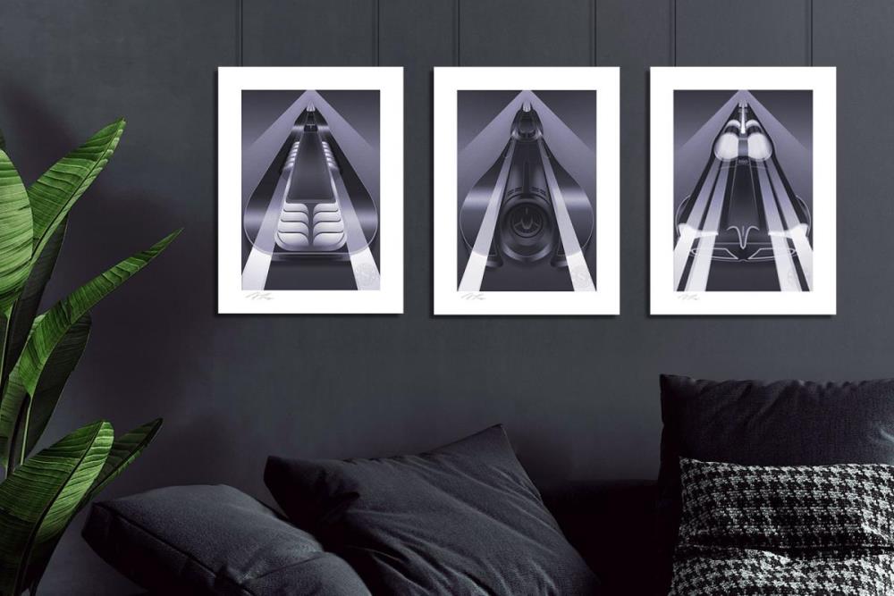 DC Comics Batmobile Set of 3 Art Prints (Small Ver.) Gallery Image 6