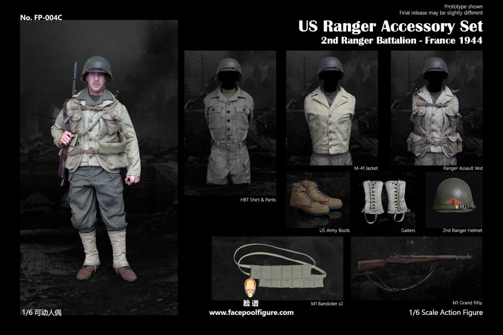2nd Ranger Battalion (France 1944) US Ranger 1/6 Scale Accessory Set